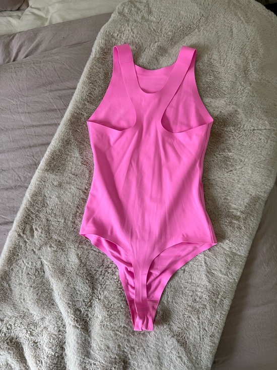 aerie Bright Pink High-Neck Sleeveless Bodysuit - Picture 4 of 4